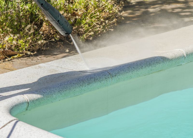 Pool Area Power Washing